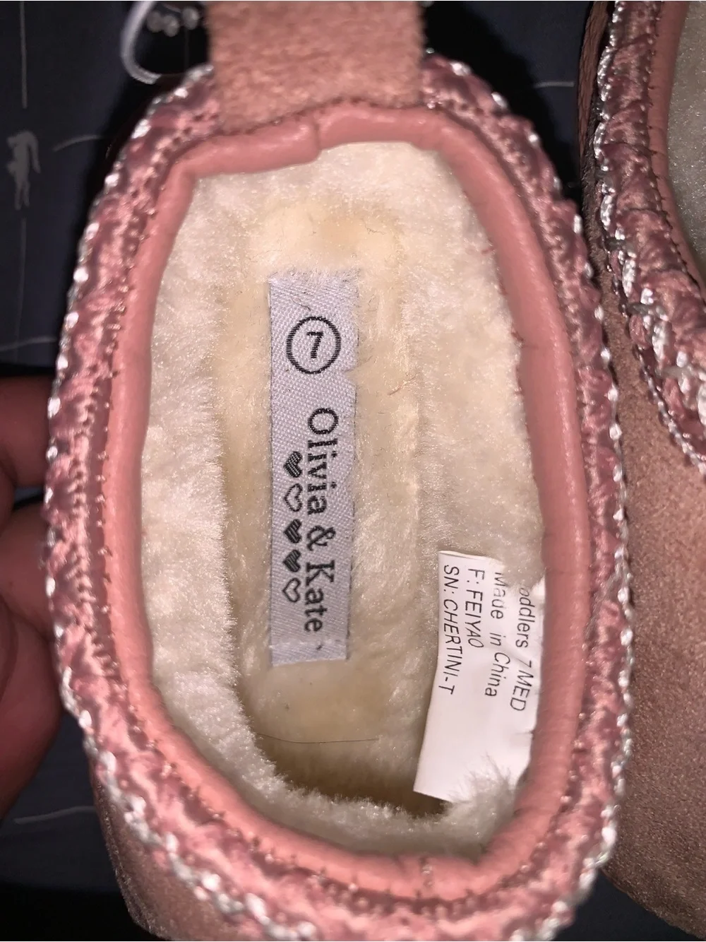 Olivia & Kate Platform Slippers Pink Size: 7 Toddler